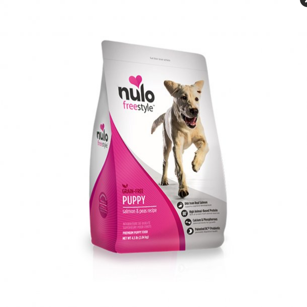 Nulo Freestyle Puppy Food, Grain-Free, Salmon & Peas Recipe, 4.5 lb Bag