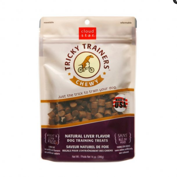 Cloud Star Tricky Trainers Chewy Liver Dog Treats 14 oz