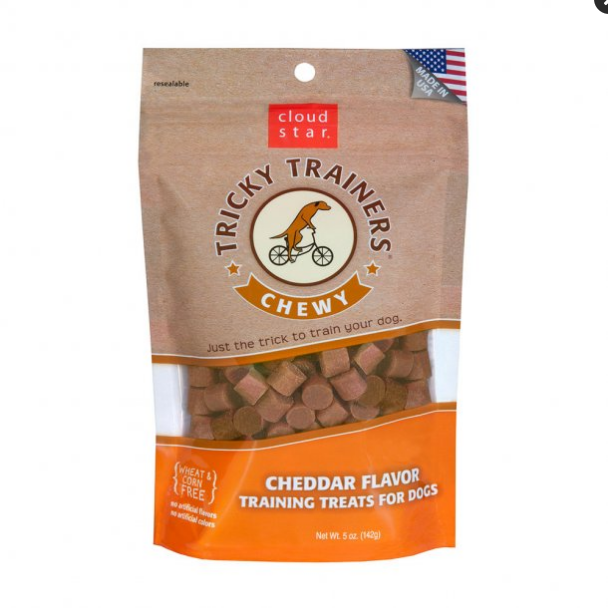 Cloud Star Tricky Trainers Cheddar Flavored Chewy Training Dog Treats 5 Oz