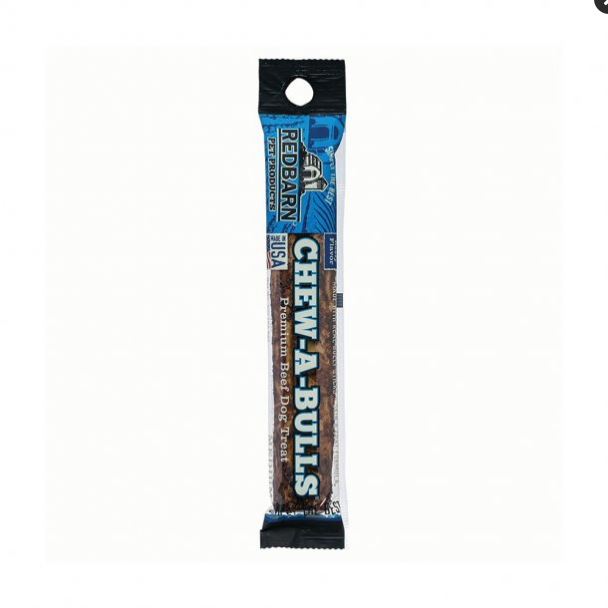 Redbarn Chew-A-Bulls Tough Chew Skin & Coat Dog Treat - Medium, Highly Digestible Bully Stick Alternative