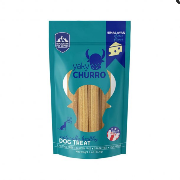 Himalayan Yaky Churro Cheese Dog Chews - 4.9oz - Lactose, Grain, & Gluten-Free Dog Treat