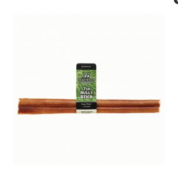 Redbarn 7" Bully Stick Dog Treat - All Natural Beef Chews for Dogs