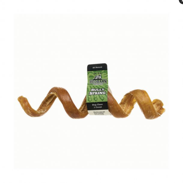 Redbarn Bully Spring Dog Treat - 6-7" All Natural Chews