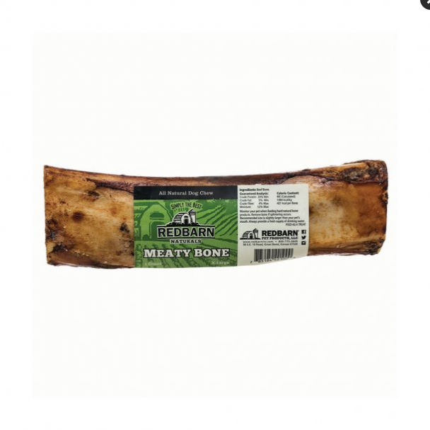 Redbarn XL Meaty Bone Dog Treat, 9 inch, Natural Beef Bone Chew