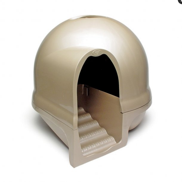 Petmate Booda Dome Cleanstep Cat Litter Box - Titanium