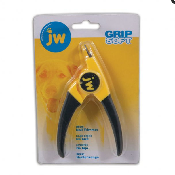 JW Pet GripSoft Deluxe Dog Nail Trimmer - Guillotine Style with Safety Guard