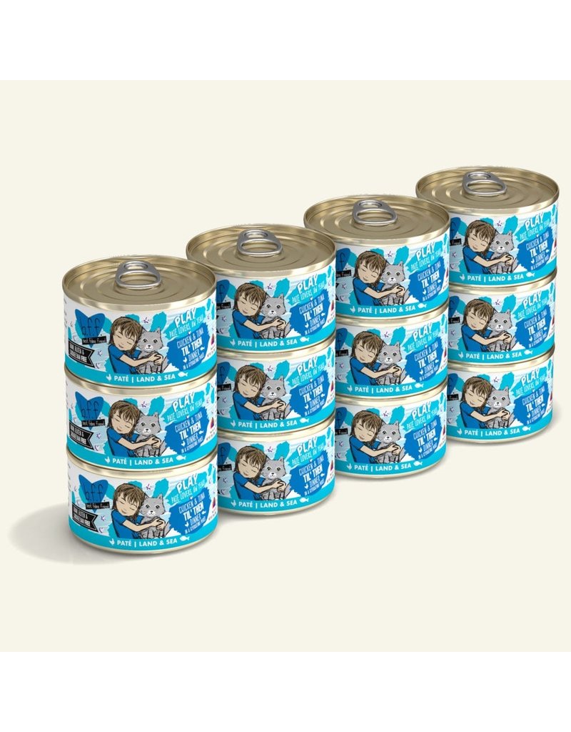 Weruva BFF Play Til Then Chicken & Tuna Pate Cat Food, 2.8 oz (Case of 12 Available)