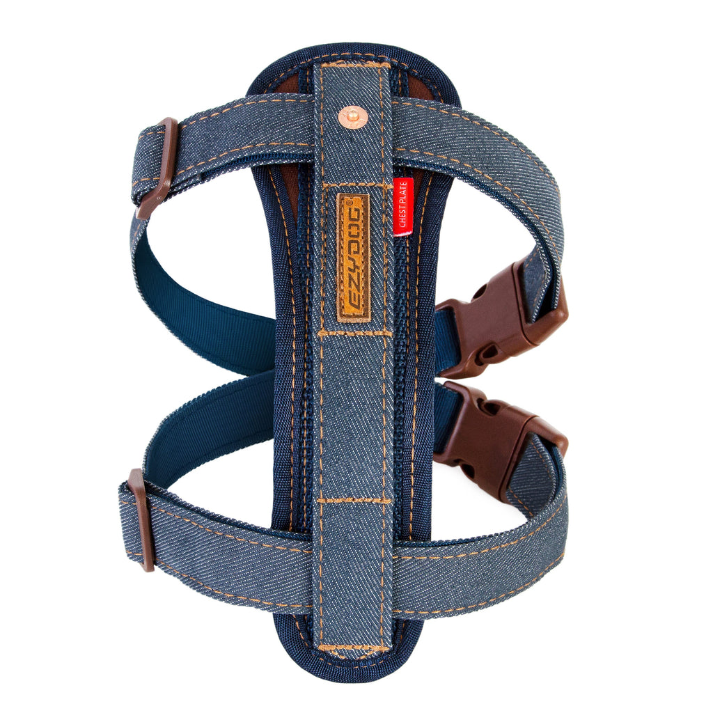 Ezydog Chest Plate Dog Harness - Jeans Style